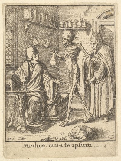 Doctor, de la Danza de la Muerte de Wenceslaus Hollar