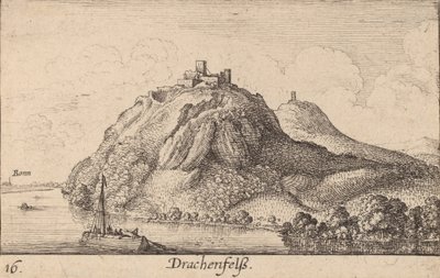 Drachenfels, 1635 de Wenceslaus Hollar