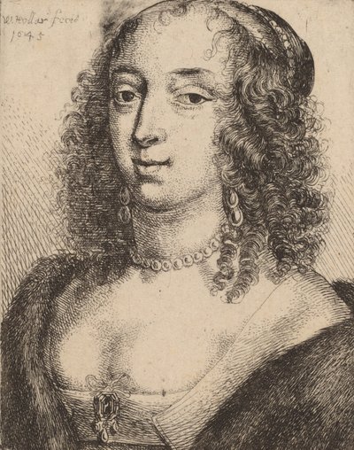 Duquesa de Lennox, 1645 de Wenceslaus Hollar