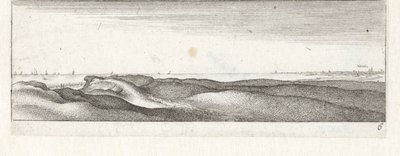 Dunas cerca de Naarden Pequeños paisajes marinos (título de la serie) de Wenceslaus Hollar