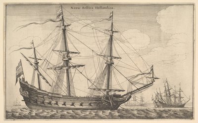 Buque de guerra holandés, 1647 de Wenceslaus Hollar