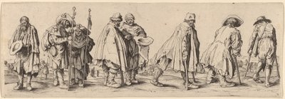 Ocho mendigos de Wenceslaus Hollar