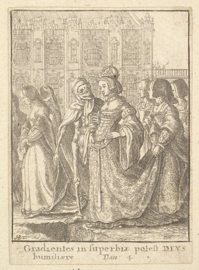 Emperatriz, de la Danza de la Muerte, 1651 de Wenceslaus Hollar
