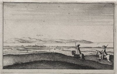 Vistas Inglesas: Isla de Wight desde Portsmouth de Wenceslaus Hollar