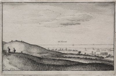 Vistas inglesas: Old Shoreham de Wenceslaus Hollar