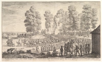 Entrada del Conde de Thurn y Taxis en Hemissen, ca. 1651 de Wenceslaus Hollar