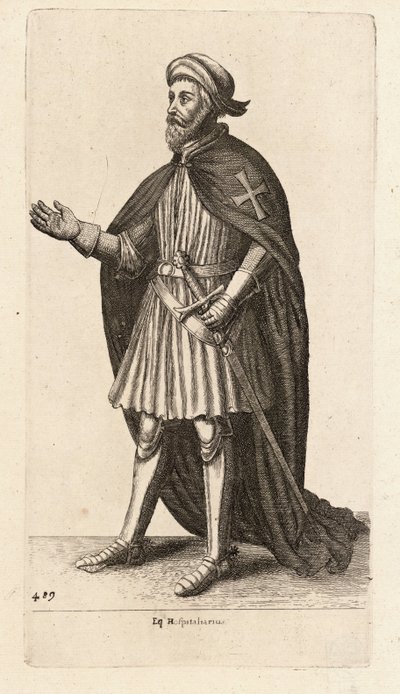 Eq. Hospitaliarius de Wenceslaus Hollar