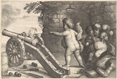 Fuego Los Cuatro Elementos, 1647 de Wenceslaus Hollar