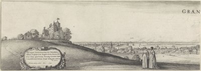 Vista de Greenwich (placa izquierda) Greenwich (título sobre el objeto) de Wenceslaus Hollar