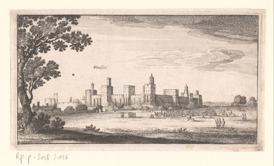 Vista del Castillo de Windsor Paisajes y paisajes urbanos (título de la serie) Amoenissimi Aliquot Locorum en la provincia de Diversis Iacetium Prospectus (título de la serie) de Wenceslaus Hollar