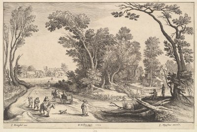 Yendo al mercado, 1652 de Wenceslaus Hollar