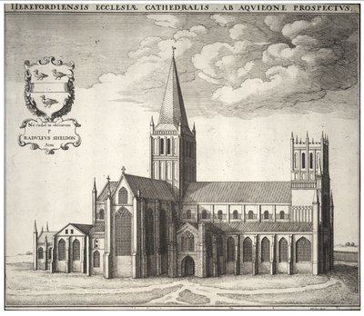 Catedral de Hereford de Wenceslaus Hollar