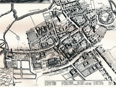 Plano de Hollar de Oxford, c1643 de Wenceslaus Hollar