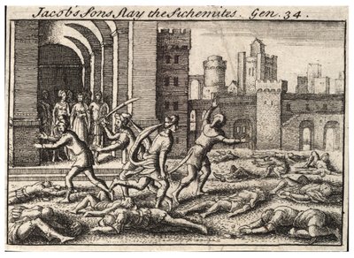 Los hijos de Jacob matando a los Siquemitas de Wenceslaus Hollar
