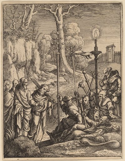 Jesús confrontando a sus detractores de Wenceslaus Hollar