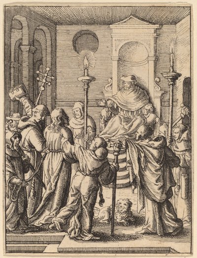 Jesús ante Anás de Wenceslaus Hollar
