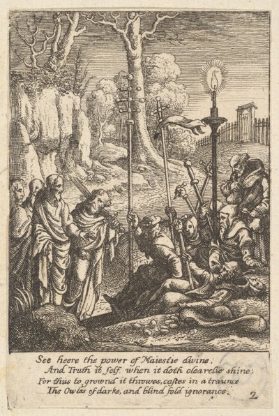 Jesús confrontando a sus detractores, 1625-77 de Wenceslaus Hollar