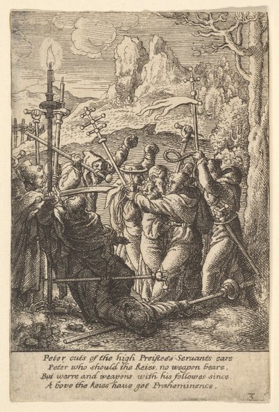 Jesús tomado, 1625-77 de Wenceslaus Hollar
