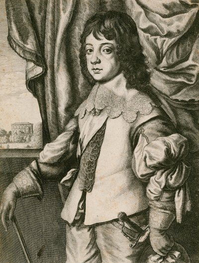 El Rey Carlos II de niño de Wenceslaus Hollar