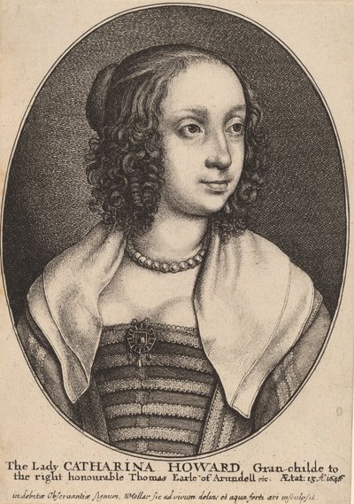 Lady Catherine Howard de Wenceslaus Hollar
