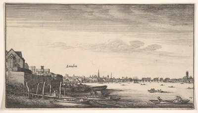 Londres visto desde las escaleras de Milford de Wenceslaus Hollar