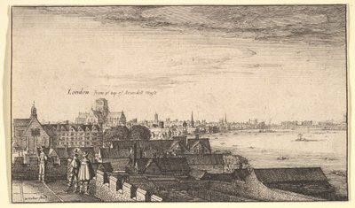 Londres desde Arundel House, 1643 de Wenceslaus Hollar