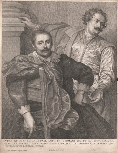 Lucas y Cornelio de Wael de Wenceslaus Hollar