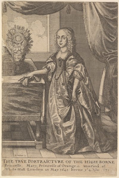 Mary, Princesa de Orange, 1625-77 de Wenceslaus Hollar