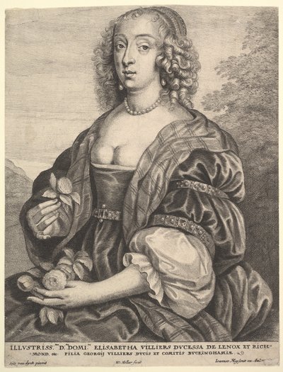 Mary Villiers, Duquesa de Lennox y Richmond, 1625-77 de Wenceslaus Hollar
