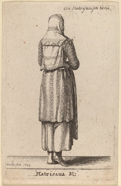 Matrisana M. de Wenceslaus Hollar