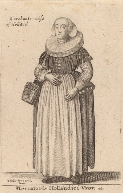 Mercatoris Hollandici Vxor, 1644 de Wenceslaus Hollar