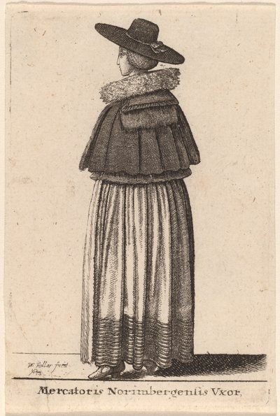 Mercatoris Norimbergensis Vxor de Wenceslaus Hollar