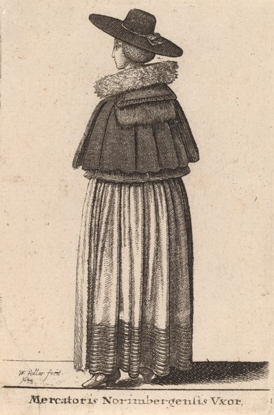 Mercatoris Norimbergensis Vxor de Wenceslaus Hollar