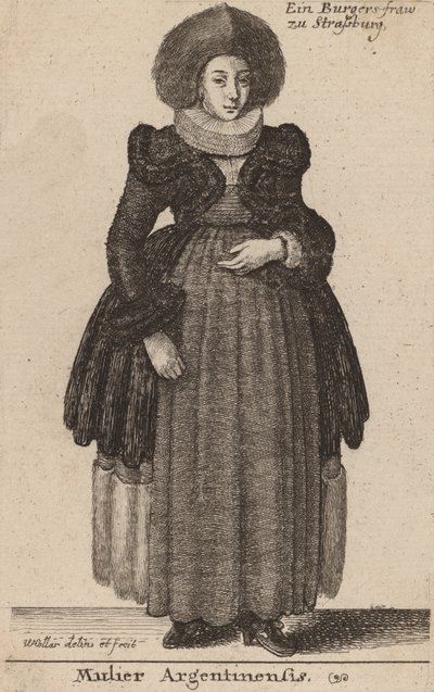 Mulier Argentinensis de Wenceslaus Hollar