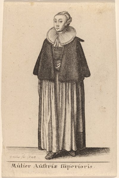 Mujer de Austria Superior de Wenceslaus Hollar