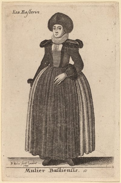Mulier Basiliensis de Wenceslaus Hollar