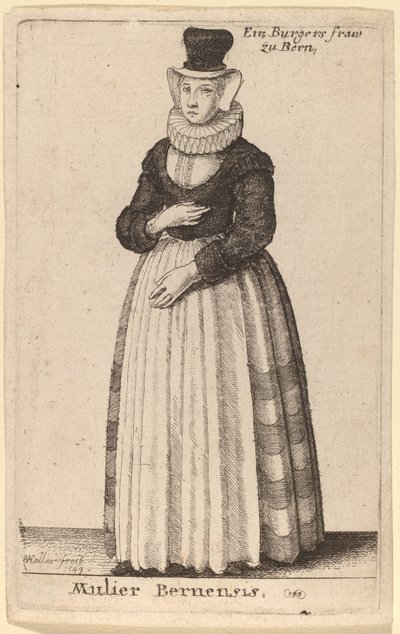 Mujer de Berna de Wenceslaus Hollar