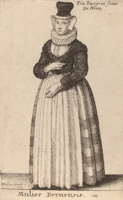 Mulier Bernensis, 1649 de Wenceslaus Hollar