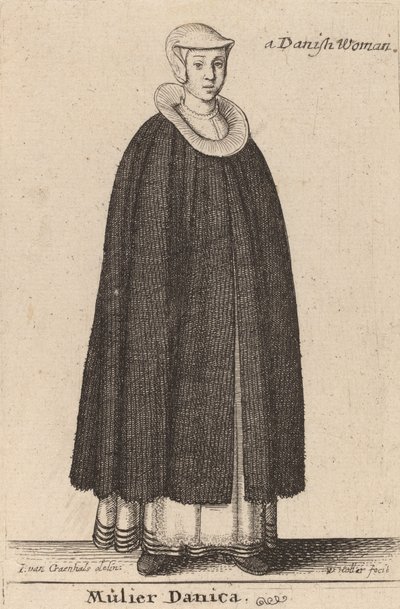 Mujer danesa de Wenceslaus Hollar