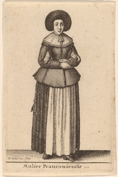 Mujer Franconiana de Wenceslaus Hollar