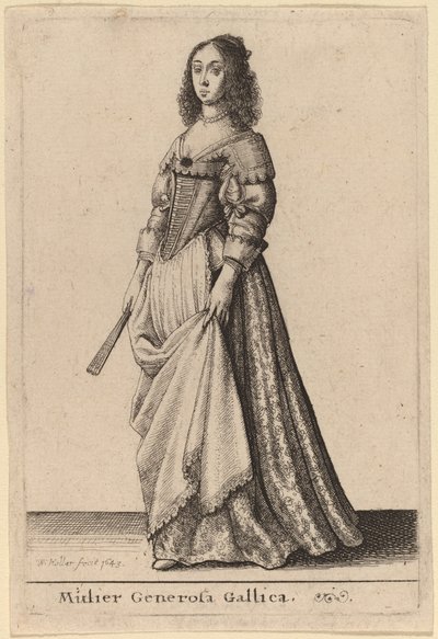 Mulier Generosa Gallica de Wenceslaus Hollar
