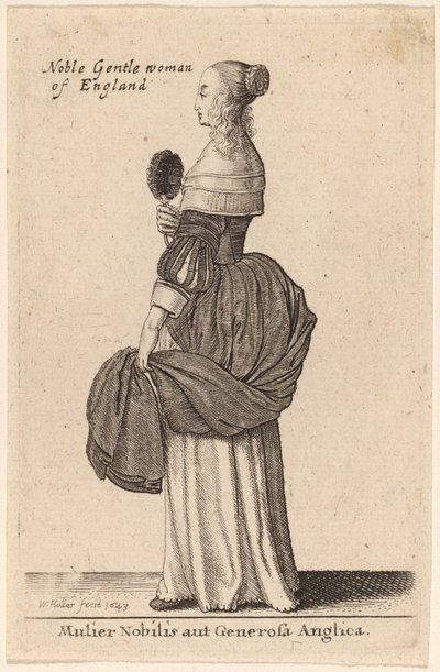 Mujer Noble o Generosa Inglesa de Wenceslaus Hollar