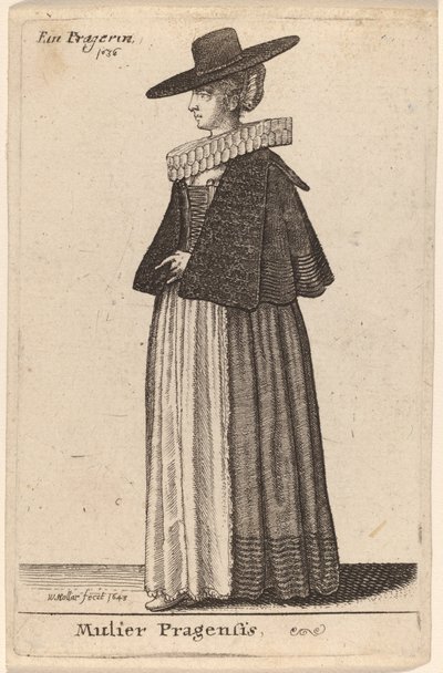 Mulier Pragensis de Wenceslaus Hollar