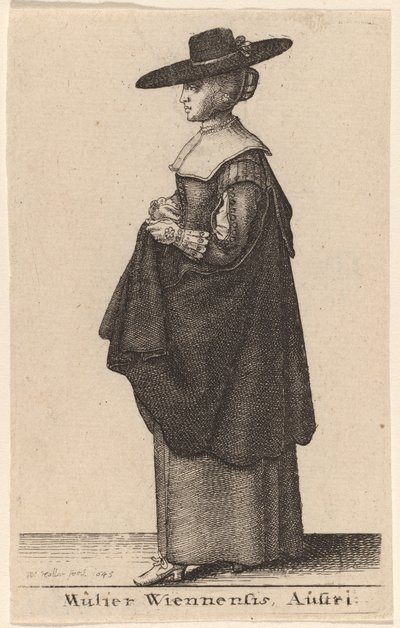 Mulier Wiennensis Austri de Wenceslaus Hollar