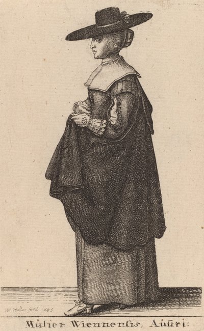 Mulier Wiennensis Austri de Wenceslaus Hollar