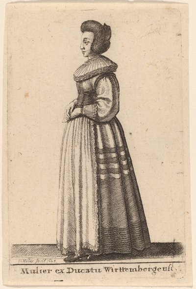 Mujer del Ducado de Wurtemberg de Wenceslaus Hollar