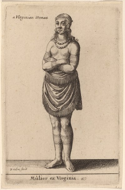 Mujer de Virginia de Wenceslaus Hollar