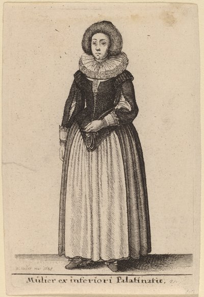 Mujer del Palatinado inferior de Wenceslaus Hollar