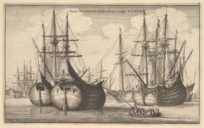 Naves Mercantes Holandesas, comúnmente VLIETEN de Wenceslaus Hollar