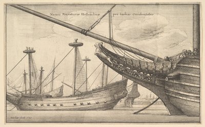 Naues Mercatoriæ Hollandicæ per Indias Occidentales Barco mercante holandés de Wenceslaus Hollar